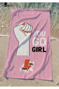 Marte Home You Go Girl Beach Towel