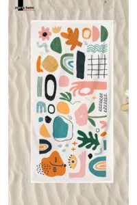 Marte Home Colorful Patterned Printed Beach Towel - Image 3