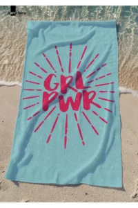 Marte Home Girl Power - Printed Beach Towel