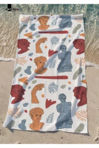 Marte Home STATUES -  Colorful Printed Beach Towel