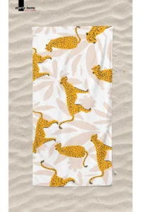 Marte Home LEOPARD Printed Colorful Beach Towel - Image 3