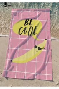 Marte Home BE COOL MUZ Printed Colorful Beach Towel