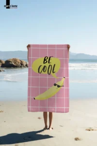 Marte Home BE COOL MUZ Printed Colorful Beach Towel - Image 2