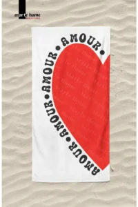 Marte Home AMOUR Printed Beach Towel - Image 2
