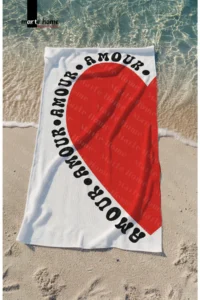 Marte Home AMOUR Printed Beach Towel - Image 3