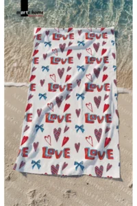 Marte Home LOVE Printed Beach Towel