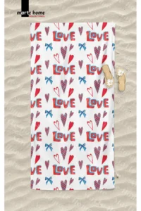Marte Home LOVE Printed Beach Towel - Image 2