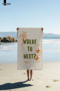 Marte Home WHERE TO NEXT -  PRINTED BEACH TOWEL - 75x150 CM - Image 2