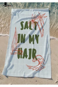 Marte Home SALT IN MY HAIR -  PRINTED BEACH TOWEL - 75x150 CM