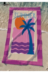 Marte Home SUMMER - Colorful Printed Beach Towel - 75x150 CM