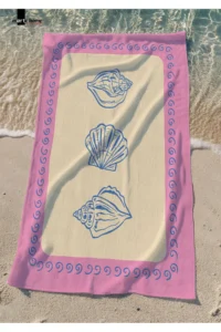 Marte Home SEA SHELL -  PRINTED BEACH TOWEL - 75x150 CM