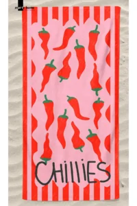 Marte Home  - PEPPER PRINTED  BEACH TOWEL - 75x150 CM - Image 3