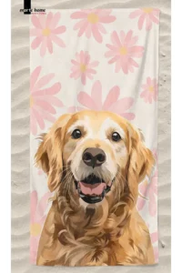 Marte Home DOG -  DOG ​​PRINTED BEACH TOWEL - 75x150 CM - Image 3