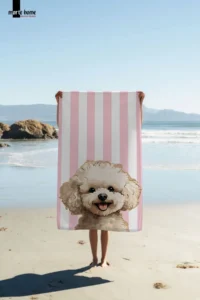 Marte Home DOG -  DOG ​​PRINTED BEACH TOWEL - 75x150 CM - Image 2