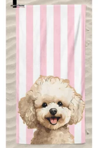 Marte Home DOG -  DOG ​​PRINTED BEACH TOWEL - 75x150 CM - Image 3