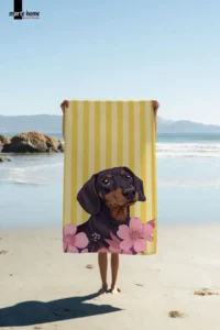 Marte Home DOG -  DOG ​​PRINTED BEACH TOWEL - 75x150 CM - Image 2
