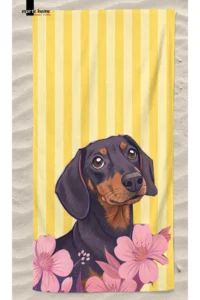 Marte Home DOG -  DOG ​​PRINTED BEACH TOWEL - 75x150 CM - Image 3
