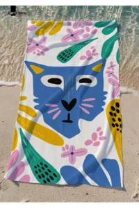 Marte Home Colorful Printed Beach Towel - 75x150 CM
