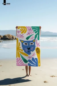 Marte Home Colorful Printed Beach Towel - 75x150 CM - Image 2