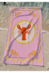 Marte Home Colorful Printed Beach Towel - 75x150 CM