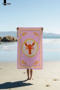 Marte Home Colorful Printed Beach Towel - 75x150 CM - Image 2