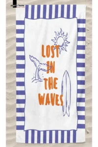 Marte Home LOST IN THE WAVES -  PRINTED BEACH TOWEL - 75x150 CM - Image 3
