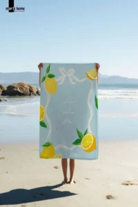 Marte Home LA DOLCE VITA -  LEMON PRINTED BEACH TOWEL - 75x150 CM - Image 2