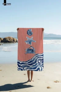 Marte Home Colorful Printed Beach Towel - 75x150 CM - Image 2