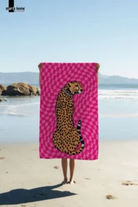 Marte Home Colorful Printed Beach Towel - 75x150 CM - Image 2