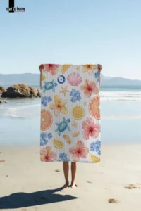 Marte Home SUMMER - Colorful Printed Beach Towel - 75x150 CM - Image 2