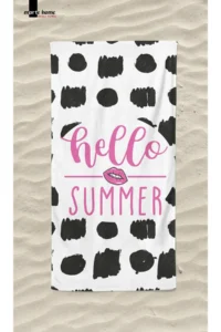Marte Home Hello Summer P - Printed Beach Towel - Image 3