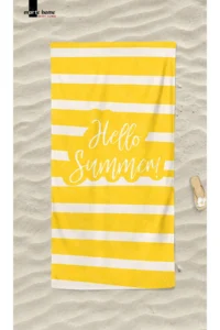 Marte Home Hello Summer s - Printed Beach Towel - Image 3