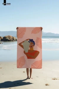 Marte Home African Women m - Printed Beach Towel - Image 2