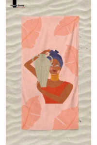 Marte Home African Women m - Printed Beach Towel - Image 3