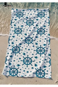 Marte Home MARINE Rudder - Printed Beach Towel