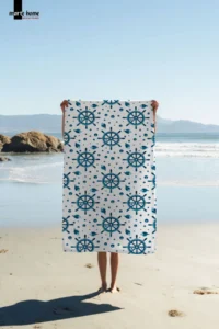 Marte Home MARINE Rudder - Printed Beach Towel - Image 2