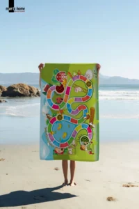 Marte Home Kids Oyun Patterned Beach Towel - Image 2