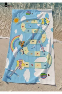 Marte Home Kids Oyun Patterned Beach Towel
