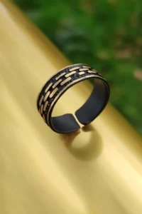 The Collection Roma pattern Model Adjustable Iki Color Ring - Image 2