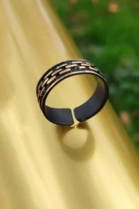 The Collection Roma pattern Model Adjustable Iki Color Ring - Image 4