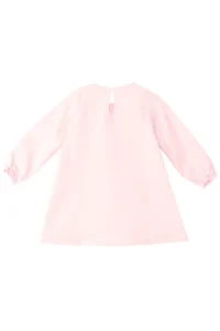 Denokids Elegant Ceylan Girls' Weaving Pink Winter Dress - Image 4