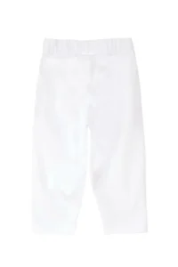 Denokids Frilly Cat Girl's Blue White Summer T-shirt Tunic Tights Set - Image 8