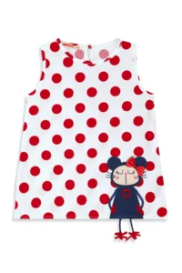 Denokids Polka Dot Lily Girl's Summer T-shirt Tunic Tights Set - Image 3