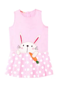Denokids Carrot Crazy Girls' Pink Dress - Image 3