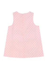 Denokids Rabbit Appliqued Girl's Pink Navy Blue Summer T-shirt Tunic Tights Set - Image 5