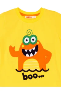 Denokids Lake Monster Boys' T-Shirt Shorts Set - Image 8