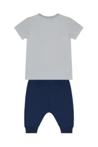 Denokids Zipper Dino Boy's Summer T-shirt Capri Shorts Set - Image 4