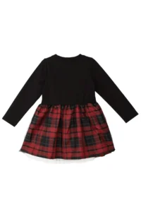 Denokids Black Kokoş Kitten Plaid Girl's Tulle Tutu Fluffy Evening Dress - Image 4