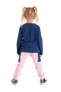Denokids Cute Fox Girls' Rahat T-Shirt Pants Set - Image 2