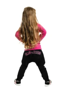 Denokids Zebra Fashion Girl's Winter T-shirt Trousers Set - Image 2